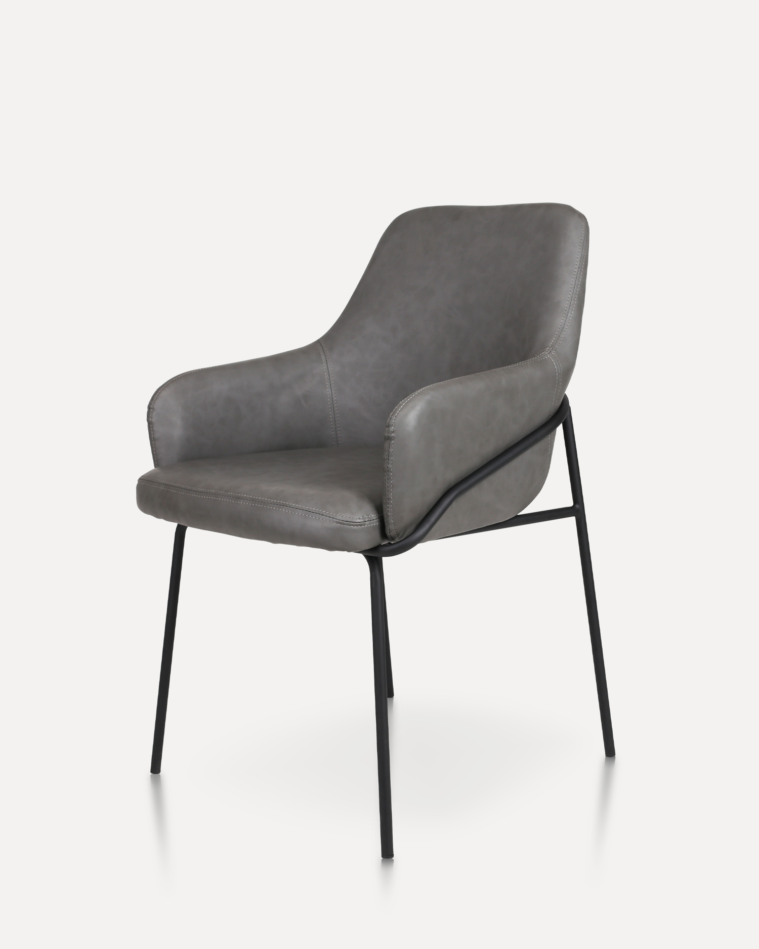 팔이있는 가죽 식당 팔이있는 가죽 식당