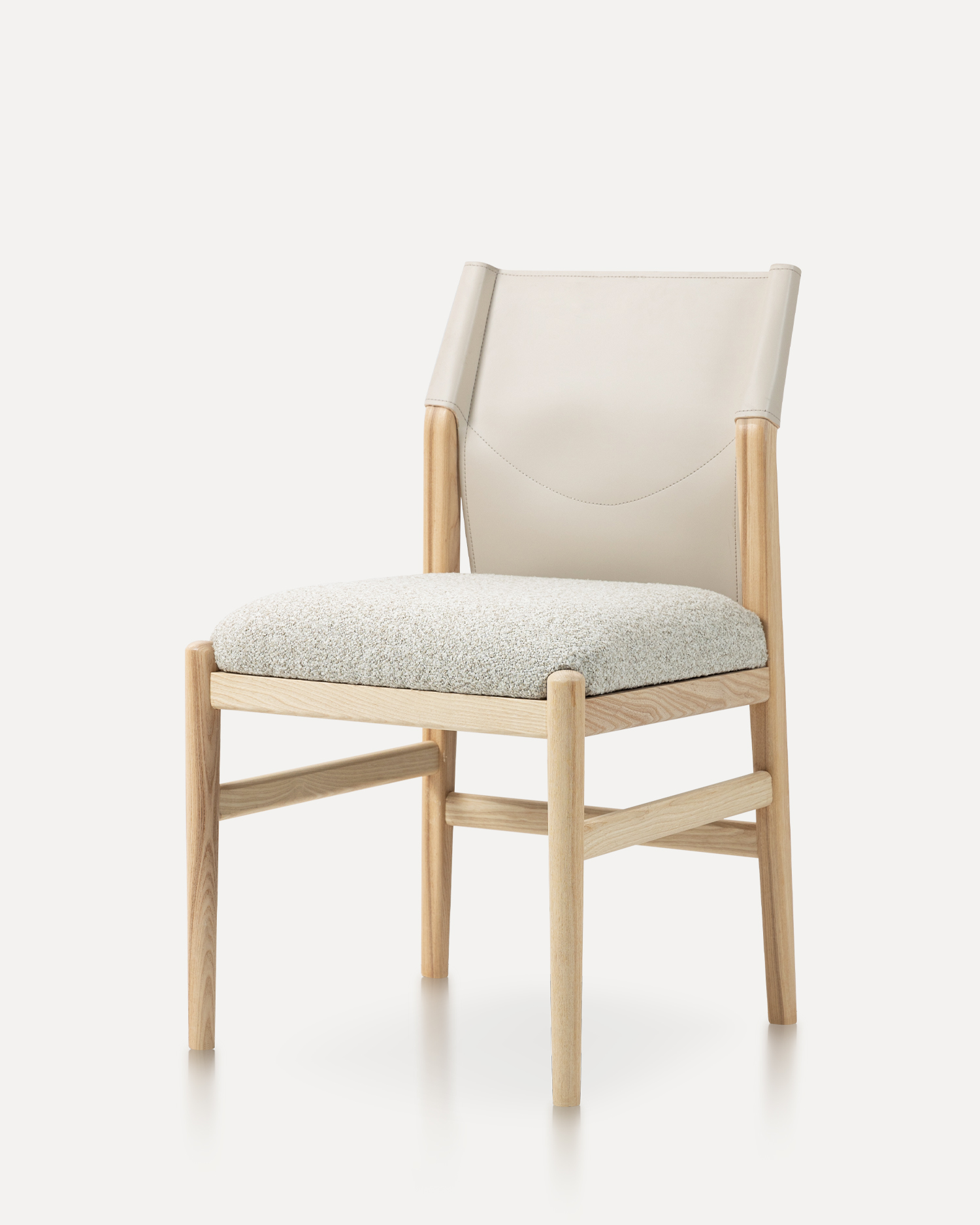 편안한 안장 가죽 나무 의자