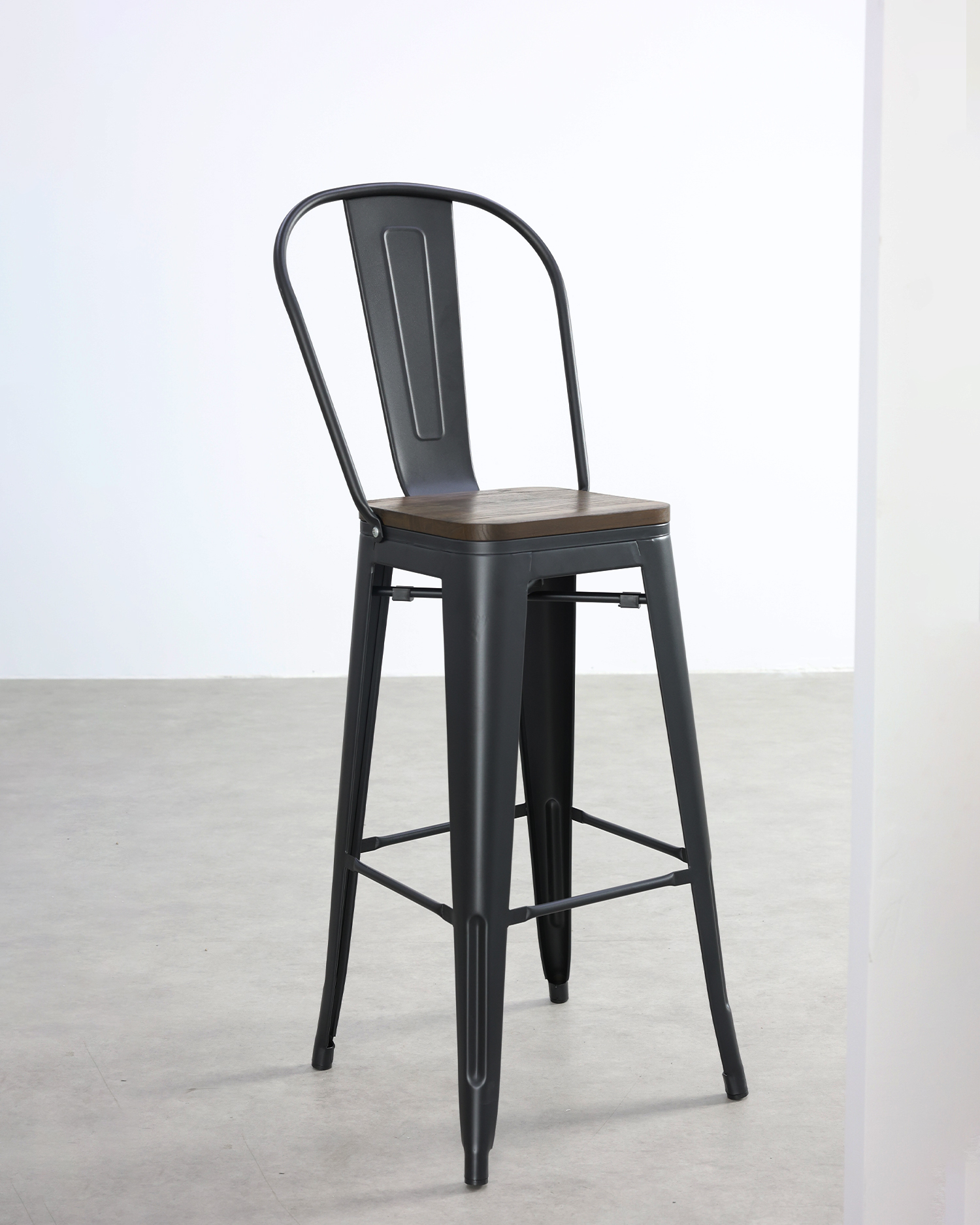 레트로 블랙 식당 디자인 의자 레트로 블랙 식당 디자인 의자